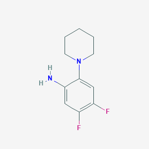 molecular formula C11H14F2N2 B1435183 4,5-Difluoro-2-(piperidin-1-yl)aniline CAS No. 1803608-93-6