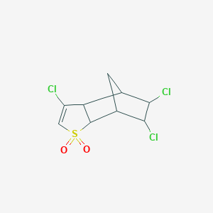 3,5,6-Trichloro-3a,4,5,6,7,7a-hexahydro-4,7-methano-1-benzothiophene 1,1-dioxide