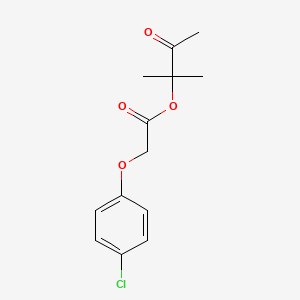 (2-Methyl-3-oxobutan-2-yl) 2-(4-chlorophenoxy)acetate