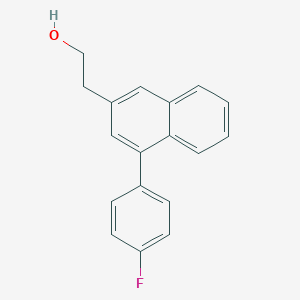 2-[4-(4-Fluorophenyl)naphthalen-2-yl]ethan-1-ol