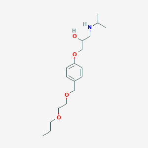 molecular formula C18H31NO4 B1435194 1-[4-[(2-Propoxyethoxy)methyl]phenoxy]-3-(isopropylamino)-2-propanol CAS No. 1447715-44-7
