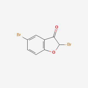 molecular formula C8H4Br2O2 B1435206 2,5-二溴苯并[b]呋喃-3(2H)-酮 CAS No. 1823918-46-2