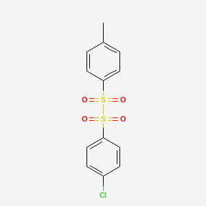 1-(4-Chlorophenyl)-2-(4-methylphenyl)-1,1,2,2-tetraoxo-1lambda~6~,2lambda~6~-disulfane