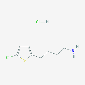 molecular formula C8H13Cl2NS B1435207 4-(5-氯噻吩-2-基)丁-1-胺盐酸盐 CAS No. 1803582-06-0