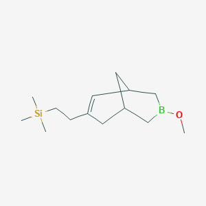 [2-(3-Methoxy-3-borabicyclo[3.3.1]non-6-en-7-yl)ethyl](trimethyl)silane