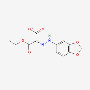 2-[2-(2H-1,3-Benzodioxol-5-yl)hydrazinylidene]-3-ethoxy-3-oxopropanoate