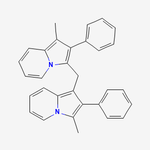 1-Methyl-3-[(3-methyl-2-phenylindolizin-1-yl)methyl]-2-phenylindolizine