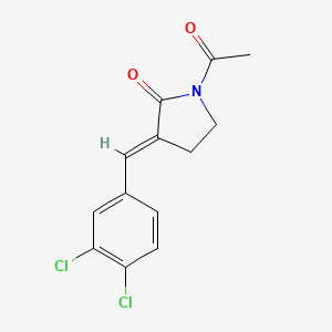 (3E)-1-acetyl-3-[(3,4-dichlorophenyl)methylidene]pyrrolidin-2-one