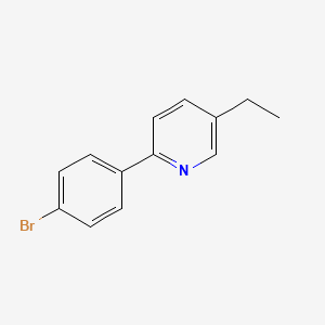 Pyridine, 2-(4-bromophenyl)-5-ethyl-