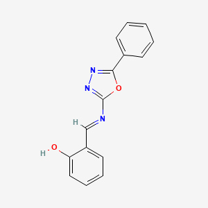 2[(5-Phenyl-[1,4]oxadiazol-2-ylimino)-methyl]-phenol