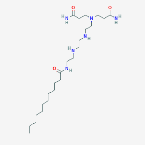 N-[2-[2-[2-[bis(3-amino-3-oxopropyl)amino]ethylamino]ethylamino]ethyl]dodecanamide