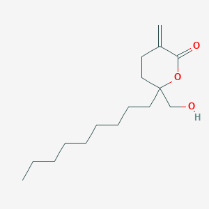 6-(Hydroxymethyl)-3-methylidene-6-nonyloxan-2-one