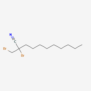 2-Bromo-2-(bromomethyl)undecanenitrile