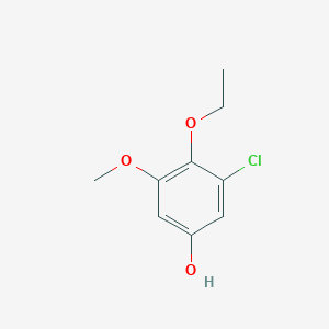 molecular formula C9H11ClO3 B1435229 3-氯-4-乙氧基-5-甲氧基苯酚 CAS No. 1881293-82-8