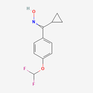 N-{Cyclopropyl[4-(difluoromethoxy)phenyl]methylidene}hydroxylamine