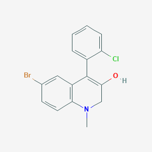 6-Bromo-4-(2-chlorophenyl)-1-methyl-1,2-dihydroquinolin-3-ol