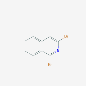 B1435235 1,3-Dibromo-4-methylisoquinoline CAS No. 1396762-36-9