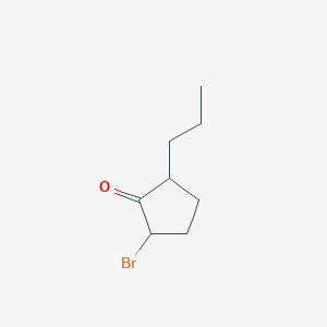 2-Bromo-5-propylcyclopentan-1-one