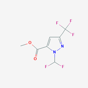 B1435237 methyl 1-(difluoromethyl)-3-(trifluoromethyl)-1H-pyrazole-5-carboxylate CAS No. 2098069-24-8