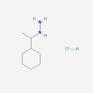 B1435243 (1-Cyclohexylethyl)hydrazine hydrochloride CAS No. 15881-98-8