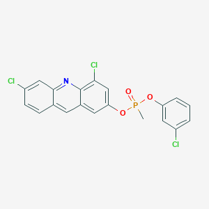 3-Chlorophenyl 4,6-dichloroacridin-2-YL methylphosphonate