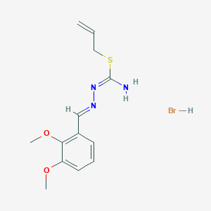 molecular formula C13H18BrN3O2S B1435249 {[氨基(丙-2-烯-1-基硫烷基)亚甲基]亚氨基}[(2,3-二甲氧基苯基)亚甲基]胺氢溴酸盐 CAS No. 1274948-35-4