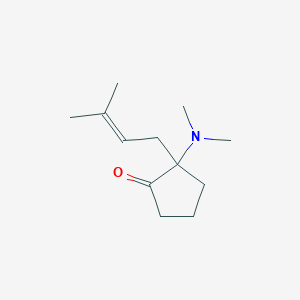 2-(Dimethylamino)-2-(3-methylbut-2-en-1-yl)cyclopentan-1-one