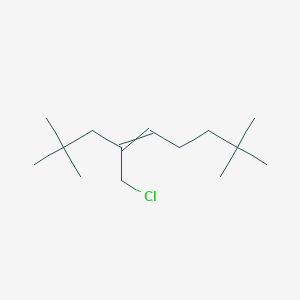 molecular formula C14H27Cl B14352519 4-(Chloromethyl)-2,2,8,8-tetramethylnon-4-ene CAS No. 91485-42-6