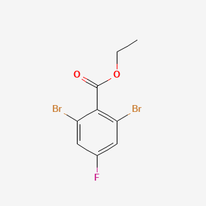 molecular formula C9H7Br2FO2 B1435253 2,6-二溴-4-氟苯甲酸乙酯 CAS No. 1806294-78-9