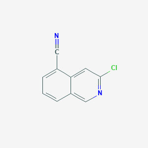molecular formula C10H5ClN2 B1435254 3-氯异喹啉-5-碳腈 CAS No. 1337879-92-1