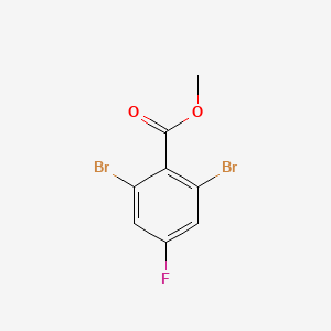 molecular formula C8H5Br2FO2 B1435256 2,6-二溴-4-氟苯甲酸甲酯 CAS No. 1806294-86-9