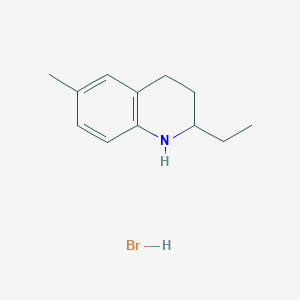 2-Ethyl-6-methyl-1,2,3,4-tetrahydroquinoline;hydrobromide