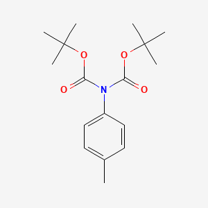 molecular formula C17H25NO4 B1435260 N,N-二叔丁氧羰基-4-甲基苯胺 CAS No. 1623005-34-4