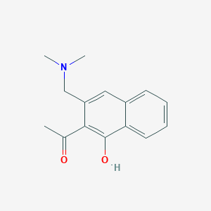 1-{3-[(Dimethylamino)methyl]-1-hydroxynaphthalen-2-yl}ethan-1-one