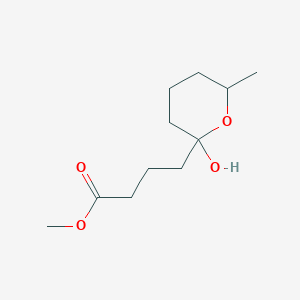 Methyl 4-(2-hydroxy-6-methyloxan-2-yl)butanoate