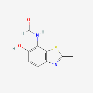 N-(6-hydroxy-2-methyl-1,3-benzothiazol-7-yl)formamide