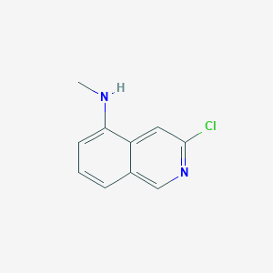 molecular formula C10H9ClN2 B1435265 3-氯-N-甲基异喹啉-5-胺 CAS No. 1374652-61-5