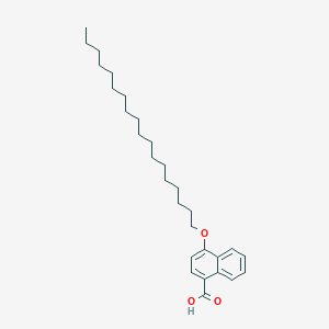 molecular formula C29H44O3 B14352663 4-(Octadecyloxy)naphthalene-1-carboxylic acid CAS No. 93895-65-9