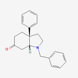 molecular formula C21H23NO B1435269 顺式-1-苄基-3a-苯基六氢-1H-吲哚-6(2H)-酮 CAS No. 24876-57-1
