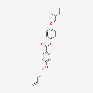 4-(2-Methylbutoxy)phenyl 4-[(pent-4-en-1-yl)oxy]benzoate