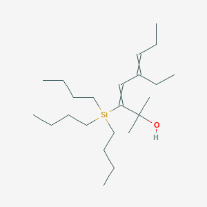 5-Ethyl-2-methyl-3-(tributylsilyl)octa-3,5-dien-2-OL