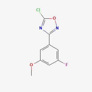 molecular formula C9H6ClFN2O2 B1435282 5-氯-3-(3-氟-5-甲氧基苯基)-1,2,4-恶二唑 CAS No. 1934801-60-1