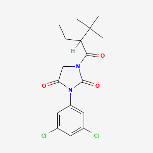 3-(3,5-Dichlorophenyl)-1-(2-ethyl-3,3-dimethylbutanoyl)imidazolidine-2,4-dione