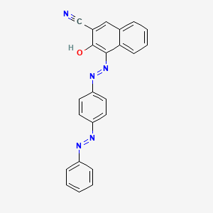 3-Oxo-4-(2-{4-[(E)-phenyldiazenyl]phenyl}hydrazinylidene)-3,4-dihydronaphthalene-2-carbonitrile