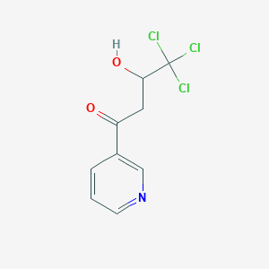 4,4,4-Trichloro-3-hydroxy-1-(pyridin-3-yl)butan-1-one