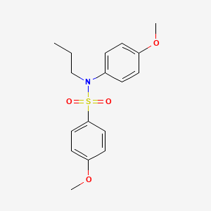 4-Methoxy-N-(4-methoxyphenyl)-N-propylbenzene-1-sulfonamide