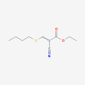 Ethyl 3-(butylsulfanyl)-2-cyanoprop-2-enoate