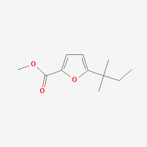 molecular formula C11H16O3 B14353045 Methyl 5-(2-methylbutan-2-yl)furan-2-carboxylate CAS No. 91352-41-9