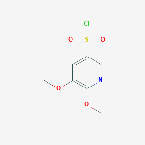 molecular formula C7H8ClNO4S B1435310 5,6-二甲氧基吡啶-3-磺酰氯 CAS No. 1896920-38-9