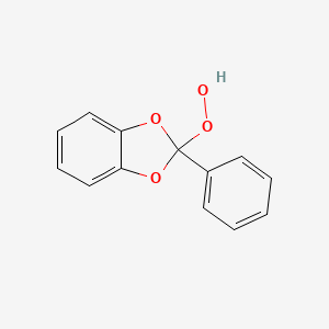 molecular formula C13H10O4 B14353123 2-Phenyl-2H-1,3-benzodioxole-2-peroxol CAS No. 95038-27-0